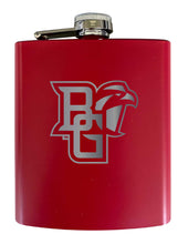 Load image into Gallery viewer, Bowling Green Falcons Stainless Steel Etched Flask 7 oz - Officially Licensed, Choose Your Color, Matte Finish
