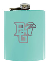 Load image into Gallery viewer, Bowling Green Falcons Stainless Steel Etched Flask 7 oz - Officially Licensed, Choose Your Color, Matte Finish
