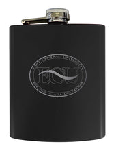 Load image into Gallery viewer, East Central University Tigers Stainless Steel Etched Flask 7 oz - Officially Licensed, Choose Your Color, Matte Finish
