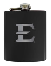 Load image into Gallery viewer, East Tennessee State University Stainless Steel Etched Flask 7 oz - Officially Licensed, Choose Your Color, Matte Finish
