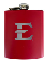 Load image into Gallery viewer, East Tennessee State University Stainless Steel Etched Flask 7 oz - Officially Licensed, Choose Your Color, Matte Finish
