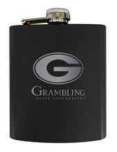 Load image into Gallery viewer, Grambling State Tigers Stainless Steel Etched Flask 7 oz - Officially Licensed, Choose Your Color, Matte Finish
