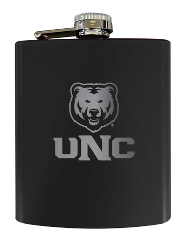 Northern Colorado Bears Stainless Steel Etched Flask 7 oz - Officially Licensed, Choose Your Color, Matte Finish