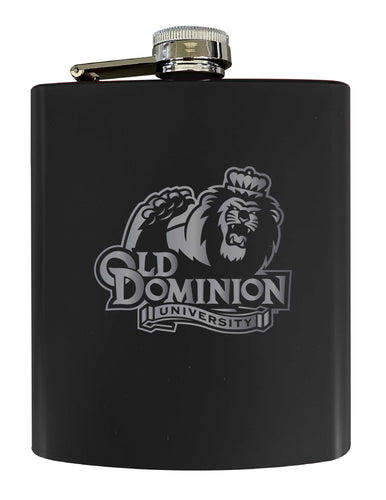 Old Dominion Monarchs Stainless Steel Etched Flask 7 oz - Officially Licensed, Choose Your Color, Matte Finish