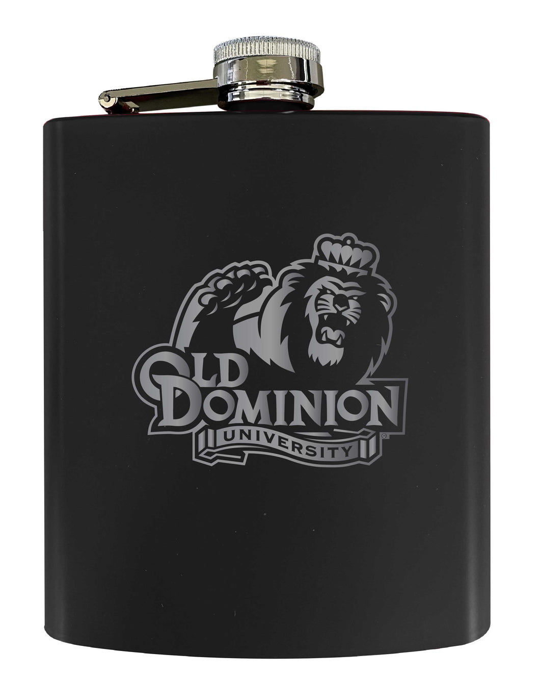 Old Dominion Monarchs Stainless Steel Etched Flask 7 oz - Officially Licensed, Choose Your Color, Matte Finish