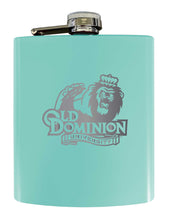 Load image into Gallery viewer, Old Dominion Monarchs Stainless Steel Etched Flask 7 oz - Officially Licensed, Choose Your Color, Matte Finish
