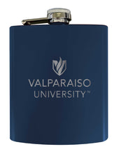 Load image into Gallery viewer, Valparaiso University Stainless Steel Etched Flask 7 oz - Officially Licensed, Choose Your Color, Matte Finish
