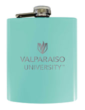 Load image into Gallery viewer, Valparaiso University Stainless Steel Etched Flask 7 oz - Officially Licensed, Choose Your Color, Matte Finish
