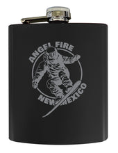 Load image into Gallery viewer, Angel Fire New Mexico Souvenir 7 oz Engraved Steel Flask Matte Finish
