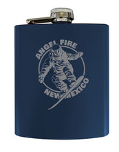 Load image into Gallery viewer, Angel Fire New Mexico Souvenir 7 oz Engraved Steel Flask Matte Finish
