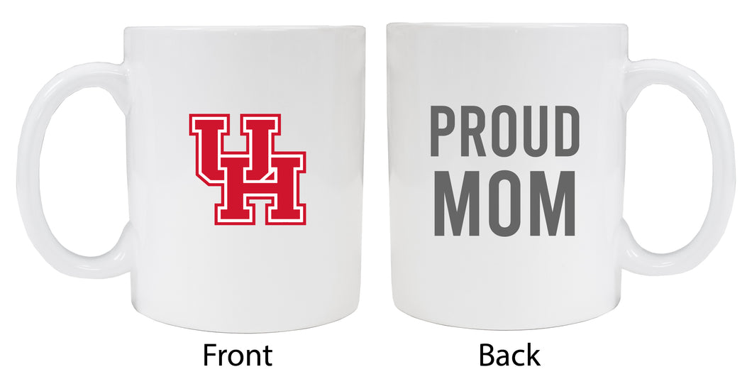 University of Houston Proud Mom Ceramic Coffee Mug - White (2 Pack)