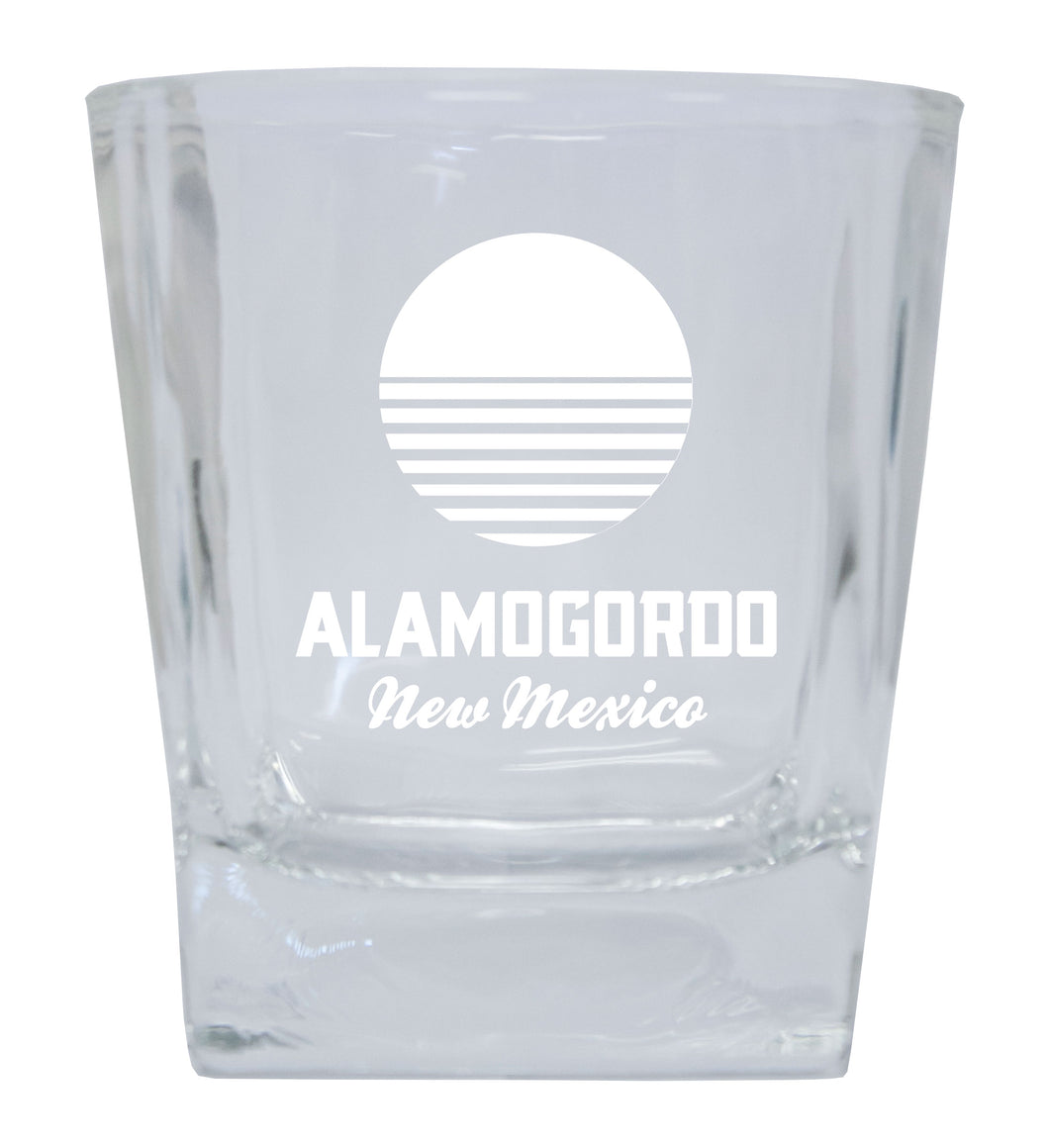 White Sands Alamogordo New Mexico Etched 5oz Shooter Glass Tumbler