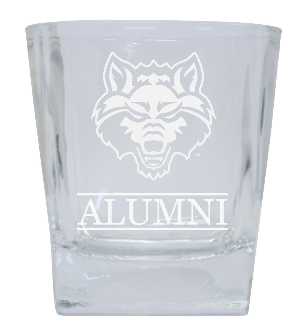 Arkansas State 2-Pack Alumni Elegance 10oz Etched Glass Tumbler