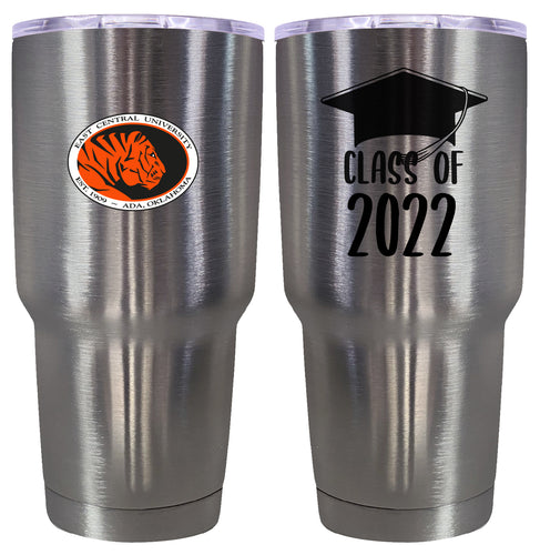 East Central University Tigers Graduation Insulated Stainless Steel Tumbler