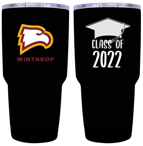 Winthrop Univeristy Graduation Insulated Stainless Steel Tumbler Black