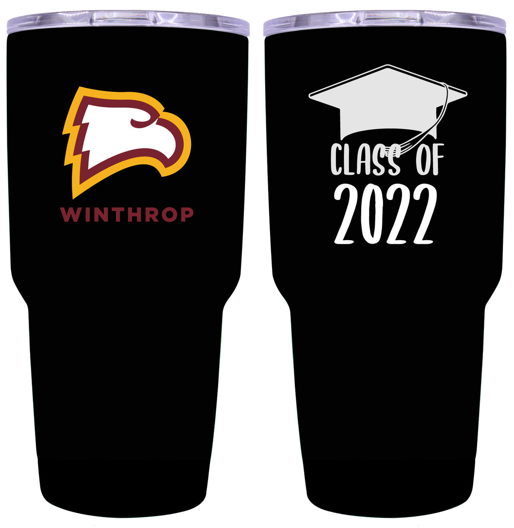 Winthrop Univeristy Graduation Insulated Stainless Steel Tumbler Black