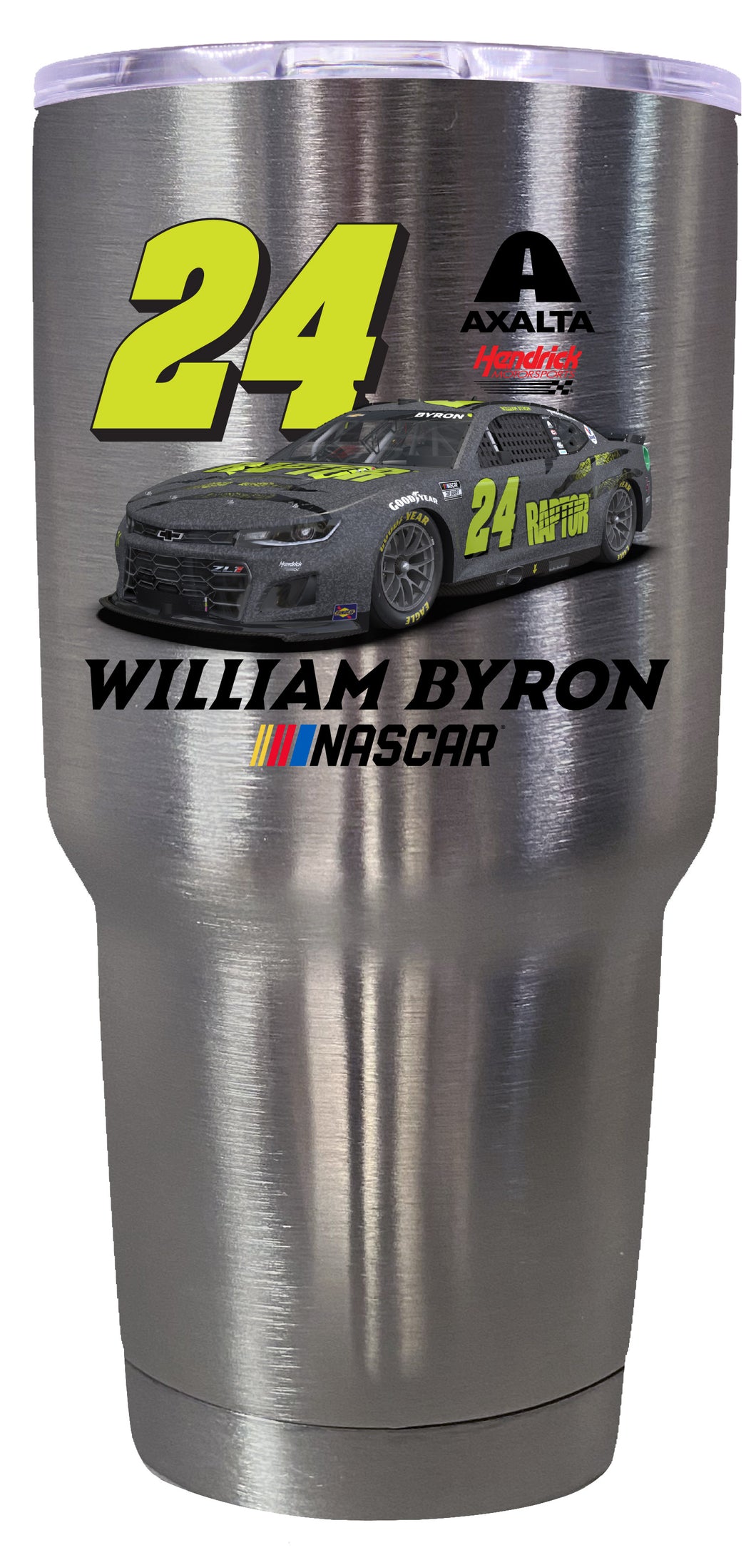 #24 William Byron Raptor 24 oz Stainless Steel Tumbler Car Design