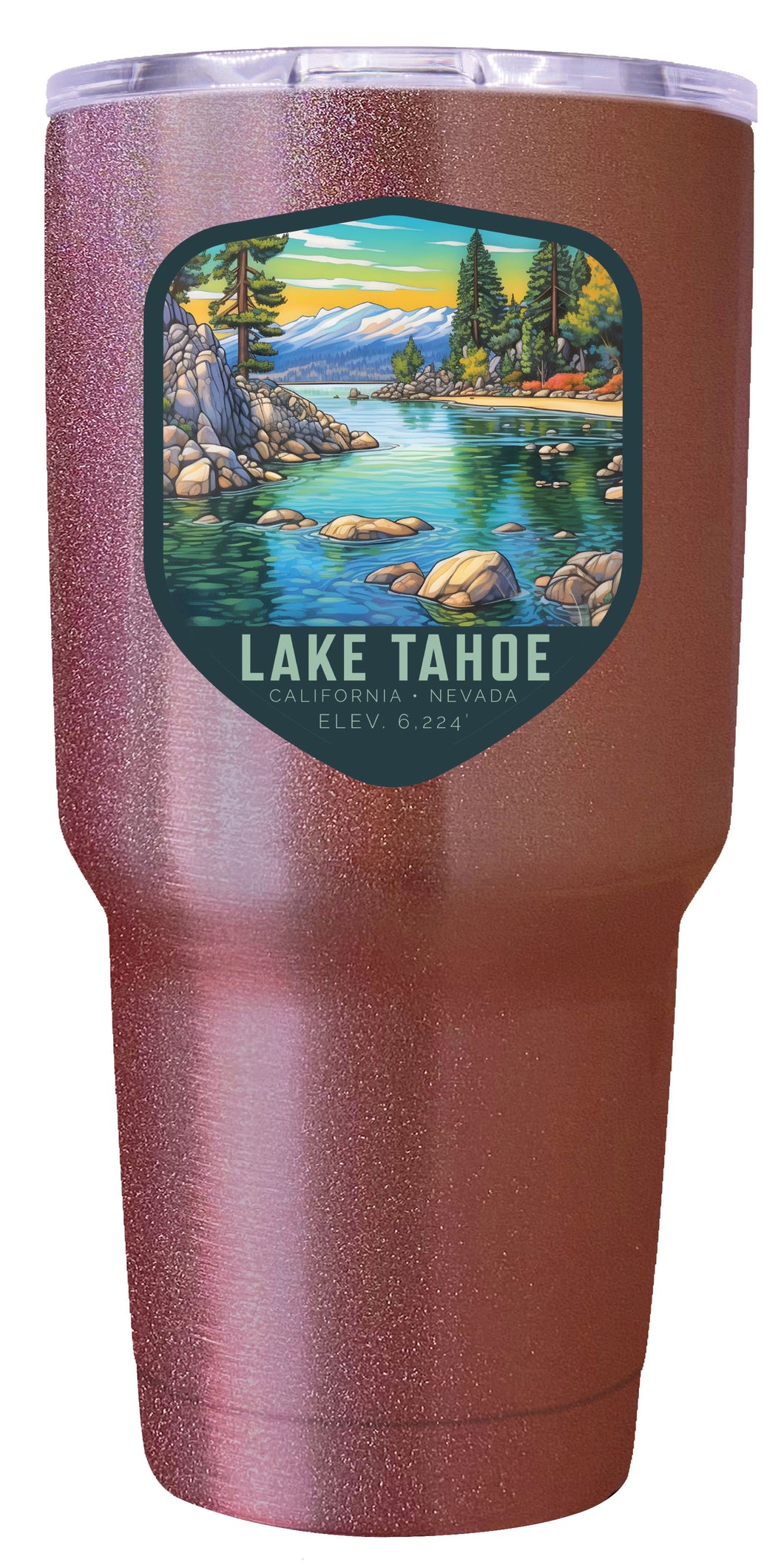 Lake Tahoe California Souvenir 24 oz Insulated Stainless Steel Tumbler