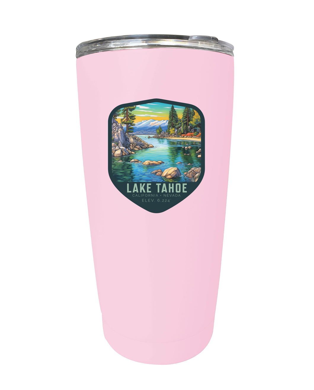 Lake Tahoe California Souvenir 16 oz Stainless Steel Insulated Tumbler