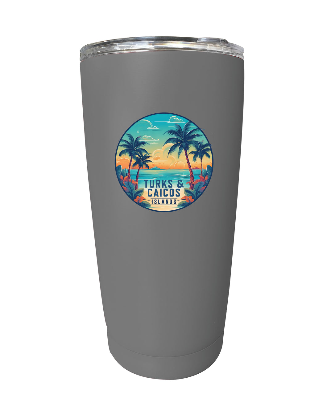 Turks And Caicos Souvenir 16 oz Stainless Steel Insulated Tumbler