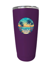 Load image into Gallery viewer, Turks And Caicos Souvenir 16 oz Stainless Steel Insulated Tumbler
