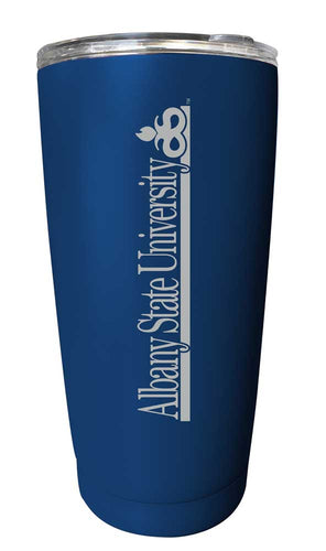 Albany State University NCAA Laser-Engraved Tumbler - 16oz Stainless Steel Insulated Mug Choose Your Color