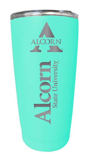 Alcorn State Braves NCAA Laser-Engraved Tumbler - 16oz Stainless Steel Insulated Mug Choose Your Color