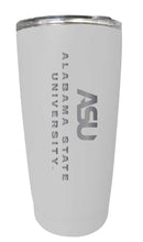 Load image into Gallery viewer, Alabama State University NCAA Laser-Engraved Tumbler - 16oz Stainless Steel Insulated Mug Choose Your Color
