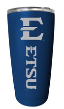 Load image into Gallery viewer, East Tennessee State University NCAA Laser-Engraved Tumbler - 16oz Stainless Steel Insulated Mug Choose Your Color
