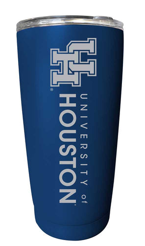 University of Houston NCAA Laser-Engraved Tumbler - 16oz Stainless Steel Insulated Mug Choose Your Color