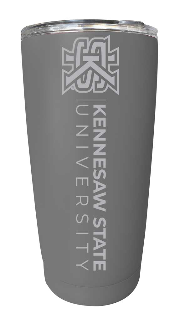 Kennesaw State University NCAA Laser-Engraved Tumbler - 16oz Stainless Steel Insulated Mug