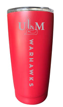 Load image into Gallery viewer, University of Louisiana Monroe NCAA Laser-Engraved Tumbler - 16oz Stainless Steel Insulated Mug Choose Your Color
