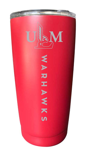 University of Louisiana Monroe NCAA Laser-Engraved Tumbler - 16oz Stainless Steel Insulated Mug Choose Your Color