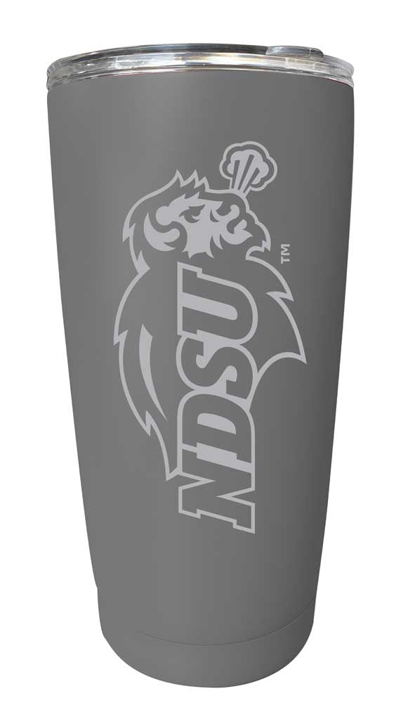 North Dakota State Bison NCAA Laser-Engraved Tumbler - 16oz Stainless Steel Insulated Mug