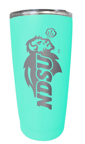 North Dakota State Bison NCAA Laser-Engraved Tumbler - 16oz Stainless Steel Insulated Mug Choose Your Color