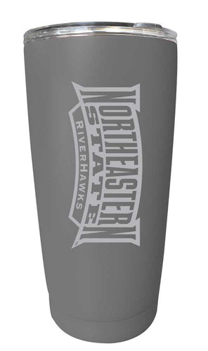 Northeastern State University Riverhawks NCAA Laser-Engraved Tumbler - 16oz Stainless Steel Insulated Mug