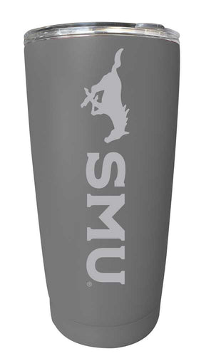 Southern Methodist University NCAA Laser-Engraved Tumbler - 16oz Stainless Steel Insulated Mug