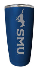 Load image into Gallery viewer, Southern Methodist University NCAA Laser-Engraved Tumbler - 16oz Stainless Steel Insulated Mug Choose Your Color
