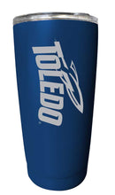 Load image into Gallery viewer, Toledo Rockets NCAA Laser-Engraved Tumbler - 16oz Stainless Steel Insulated Mug Choose Your Color
