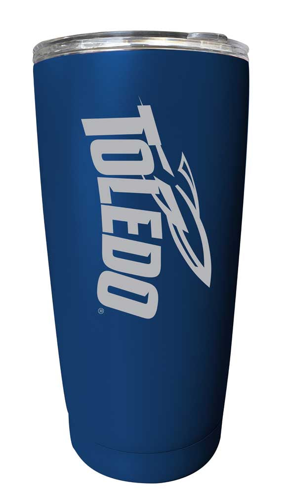 Toledo Rockets NCAA Laser-Engraved Tumbler - 16oz Stainless Steel Insulated Mug Choose Your Color