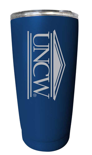 North Carolina Wilmington Seahawks NCAA Laser-Engraved Tumbler - 16oz Stainless Steel Insulated Mug Choose Your Color