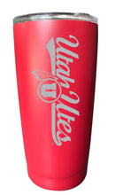 Load image into Gallery viewer, Utah Utes NCAA Laser-Engraved Tumbler - 16oz Stainless Steel Insulated Mug Choose Your Color
