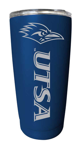 UTSA Road Runners NCAA Laser-Engraved Tumbler - 16oz Stainless Steel Insulated Mug Choose Your Color