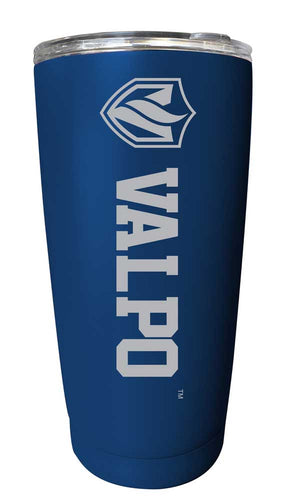 Valparaiso University NCAA Laser-Engraved Tumbler - 16oz Stainless Steel Insulated Mug Choose Your Color