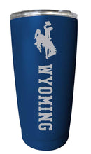 Load image into Gallery viewer, University of Wyoming NCAA Laser-Engraved Tumbler - 16oz Stainless Steel Insulated Mug Choose Your Color
