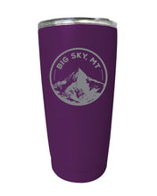 Load image into Gallery viewer, Big Sky Montana Souvenir 16 oz Engraved Stainless Steel Insulated Tumbler
