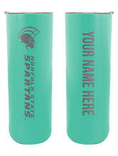 Load image into Gallery viewer, Norfolk State University Etched Custom NCAA Skinny Tumbler - 20oz Personalized Stainless Steel Insulated Mug
