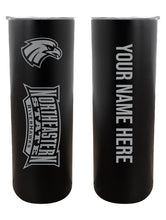 Load image into Gallery viewer, Northeastern State University Riverhawks Etched Custom NCAA Skinny Tumbler - 20oz Personalized Stainless Steel Insulated Mug
