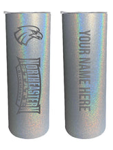 Load image into Gallery viewer, Northeastern State University Riverhawks Etched Custom NCAA Skinny Tumbler - 20oz Personalized Stainless Steel Insulated Mug
