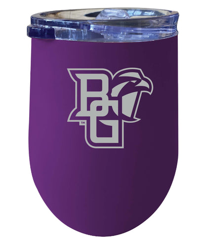 Bowling Green Falcons NCAA Laser-Etched Wine Tumbler - 12oz  Stainless Steel Insulated Cup